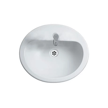 Armitage Shanks - Orbit21 55cm Countertop basin - 1TH with Overflow No Chainhole - S248601 1 Armitage Shanks - Orbit21 55cm Countertop basin - 1TH with Overflow No Chainhole - S248601