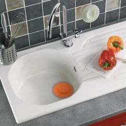 Wirquin Uppy 2-in-1 Smartplug for Kitchen and Bathroom - White -Kitchen Sinks Shop 30722337 D2 460