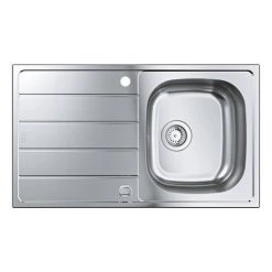 Grohe K200 1.0 Bowl Stainless Steel Kitchen Sink - 31552SD1 -Kitchen Sinks Shop 31552SD1 D2 460