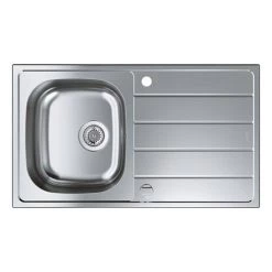 Grohe K200 1.0 Bowl Stainless Steel Kitchen Sink - 31552SD1 -Kitchen Sinks Shop 31552SD1 D3 460