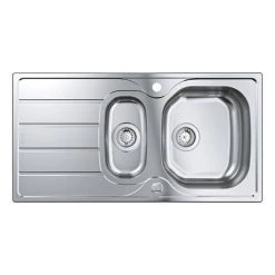 Grohe K200 1.5 Bowl Stainless Steel Kitchen Sink - 31564SD1 6 Grohe K200 1.5 Bowl Stainless Steel Kitchen Sink - 31564SD1 -Kitchen Sinks Shop 31564SD1 D2 460