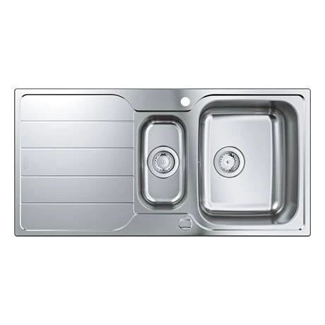 Grohe K500 1.5 Bowl Stainless Steel Kitchen Sink - 31572SD1 3 Grohe K500 1.5 Bowl Stainless Steel Kitchen Sink - 31572SD1 - Image 3
