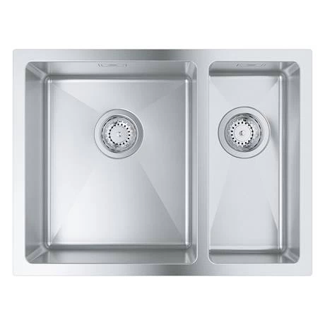 Grohe K700 1.5 Bowl Stainless Steel Kitchen Sink - 31577SD1 3 Grohe K700 1.5 Bowl Stainless Steel Kitchen Sink - 31577SD1 - Image 3