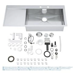 Grohe K1000 1.0 Bowl Stainless Steel Kitchen Sink 9 Grohe K1000 1.0 Bowl Stainless Steel Kitchen Sink -Kitchen Sinks Shop 31582SD0 D4 460