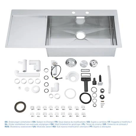 Grohe K1000 1.0 Bowl Stainless Steel Kitchen Sink 5 Grohe K1000 1.0 Bowl Stainless Steel Kitchen Sink - Image 5