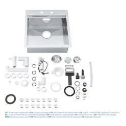 Grohe K800 1.0 Bowl Stainless Steel Kitchen Sink - 31583SD0 9 Grohe K800 1.0 Bowl Stainless Steel Kitchen Sink - 31583SD0 -Kitchen Sinks Shop 31583SD0 D4 460