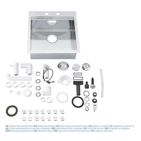 Grohe K800 1.0 Bowl Stainless Steel Kitchen Sink - 31583SD0 5 Grohe K800 1.0 Bowl Stainless Steel Kitchen Sink - 31583SD0 - Image 5