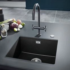 Grohe K700 1.0 Bowl Undermount Composite Quartz Kitchen Sink - Black - 31653AP0