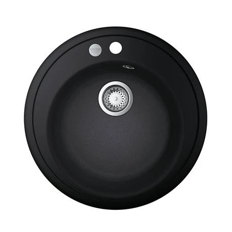 Grohe K200 1.0 Bowl Round Composite Quartz Kitchen Sink - Black - 31656AP0 3 Grohe K200 1.0 Bowl Round Composite Quartz Kitchen Sink - Black - 31656AP0 - Image 3