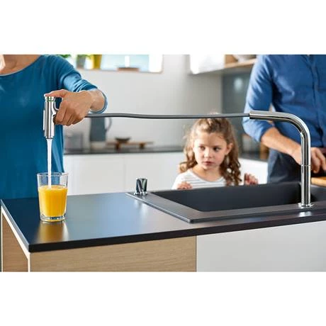 Hansgrohe C51-F450-06 1.0 Bowl Kitchen Sink & Tap Bundle - 43217000 3 Hansgrohe C51-F450-06 1.0 Bowl Kitchen Sink & Tap Bundle - 43217000 - Image 3