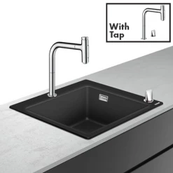 Hansgrohe C51-F450-06 1.0 Bowl Kitchen Sink & Tap Bundle - 43217000