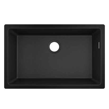 Hansgrohe S510-U660 1.0 Bowl Undermount Kitchen Sink - Graphite Black - 43432170 1 Hansgrohe S510-U660 1.0 Bowl Undermount Kitchen Sink - Graphite Black - 43432170
