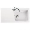 Rangemaster Amethyst 1000 x 500mm Igneous Crystal White 1.0 Bowl Inset Sink - AME1051CW