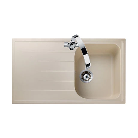 Rangemaster Amethyst 860 x 500mm Igneous Stone 1.0 Bowl Inset Sink - AME860SN 1 Rangemaster Amethyst 860 x 500mm Igneous Stone 1.0 Bowl Inset Sink - AME860SN