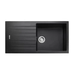 Rangemaster Andesite Ash Black 1.0 Bowl Igneous Granite Kitchen Sink 8 Rangemaster Andesite Ash Black 1.0 Bowl Igneous Granite Kitchen Sink -Kitchen Sinks Shop AND1051AS D3 460