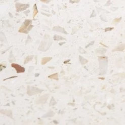 Arezzo Stone White Terrazzo Effect Round Counter Top Basin - 300mm Diameter -Kitchen Sinks Shop AZ049WT d2 460