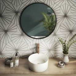 Arezzo Ribbed Round Counter Top Basin - 358mm Diameter -Kitchen Sinks Shop AZ103 detail2 460