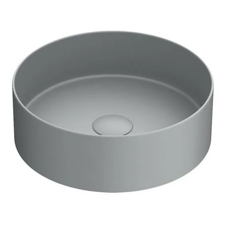 Arezzo 352mm Matt Grey Round Counter Top Basin 2 Arezzo 352mm Matt Grey Round Counter Top Basin - Image 2