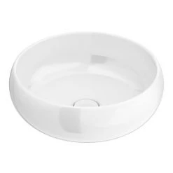 Arezzo Round Counter Top Basin (360mm Diameter - Gloss White) -Kitchen Sinks Shop AZ113GW n d3 460