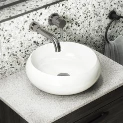 Arezzo Round Counter Top Basin (360mm Diameter - Gloss White)