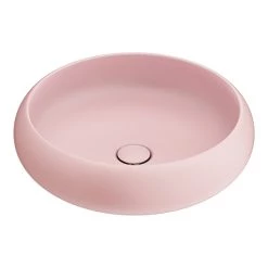 Arezzo Round Counter Top Basin (420mm Diameter - Matt Pink)