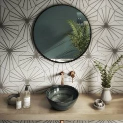 Arezzo Round Brushed Dark Green Counter Top Basin 0TH - 358mm Diameter -Kitchen Sinks Shop AZ17DG detail3 460