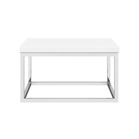Arezzo 500 Gloss White Stone Resin Worktop with Chrome Wall Mounted Frame 2 Arezzo 500 Gloss White Stone Resin Worktop with Chrome Wall Mounted Frame - Image 2