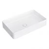 Arezzo Gloss White Slim Rectangular Counter Top Basin (605 x 355mm)