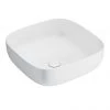 Arezzo 425 x 425mm Matt White Curved Square Counter Top Basin