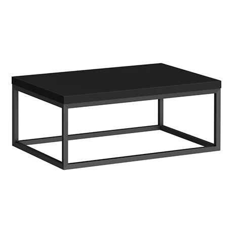 Arezzo 700 Matt Black Stone Resin Worktop with Matt Black Wall Mounted Frame 1 Arezzo 700 Matt Black Stone Resin Worktop with Matt Black Wall Mounted Frame