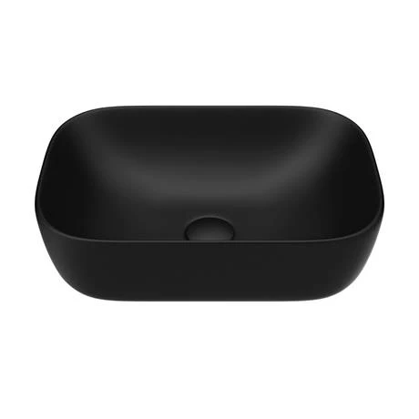 Arezzo 465 x 325mm Matt Black Curved Rectangular Counter Top Basin 5 Arezzo 465 x 325mm Matt Black Curved Rectangular Counter Top Basin - Image 5