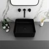Arezzo 380 x 380mm Matt Black Square Counter Top Basin