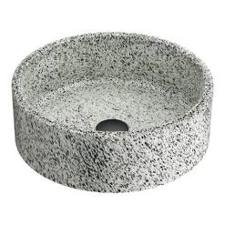Arezzo Speckled Stone Effect Round Counter Top Basin - 410mm Diameter 5 Arezzo Speckled Stone Effect Round Counter Top Basin - 410mm Diameter -Kitchen Sinks Shop AZJ2021 d2 460