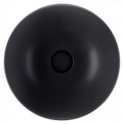 BagnoDesign Matt Black Koy 400mm Round Countertop Basin -Kitchen Sinks Shop BDS KOY 702 MB D2 460