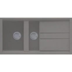 Reginox Best 475 1.5 Bowl Granite Kitchen Sink - Titanium