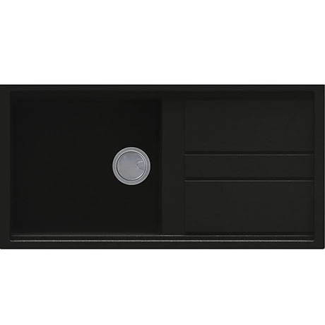 Reginox Best 480 1.0 Bowl Granite Kitchen Sink - Black 1 Reginox Best 480 1.0 Bowl Granite Kitchen Sink - Black