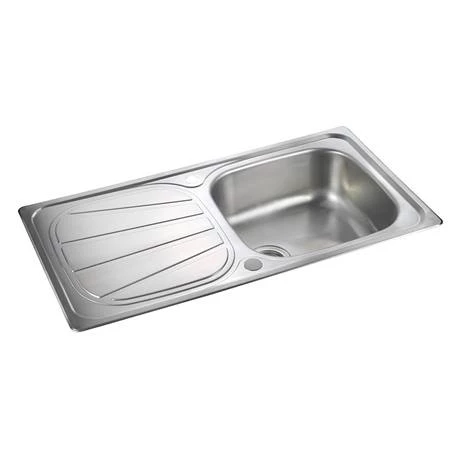 Rangemaster Baltimore 1.0 Bowl Stainless Steel Kitchen Sink 2 Rangemaster Baltimore 1.0 Bowl Stainless Steel Kitchen Sink - Image 2