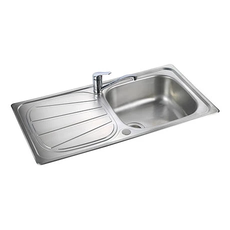 Rangemaster Baltimore 1.0 Bowl Stainless Steel Kitchen Sink 1 Rangemaster Baltimore 1.0 Bowl Stainless Steel Kitchen Sink