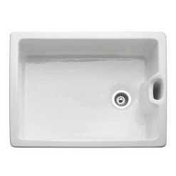 Rangemaster Classic Belfast Ceramic Kitchen Sink 595 x 455mm -Kitchen Sinks Shop CCBL595WH D3 460