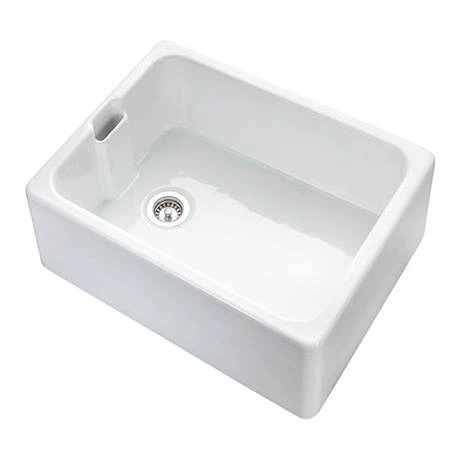 Rangemaster Farmhouse Belfast Ceramic Kitchen Sink inc. Basket Strainer Waste 4 Rangemaster Farmhouse Belfast Ceramic Kitchen Sink inc. Basket Strainer Waste - Image 4