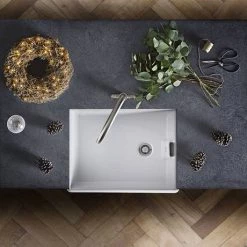 Rangemaster Grange Belfast White Ceramic Kitchen Sink incl. Basket Strainer Waste 9 Rangemaster Grange Belfast White Ceramic Kitchen Sink incl. Basket Strainer Waste -Kitchen Sinks Shop CGR595WH D2 460