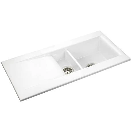Rangemaster Nevada 1.5 Bowl Ceramic Kitchen Sink 3 Rangemaster Nevada 1.5 Bowl Ceramic Kitchen Sink - Image 3