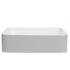 Crosswater Calpe 400mm Countertop Basin Gloss White - CT4090UCW