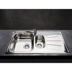 Reginox Diplomat Eco 1.5 Bowl Stainless Steel Inset Kitchen Sink -Kitchen Sinks Shop DIPLOMAT15ECO D4 460