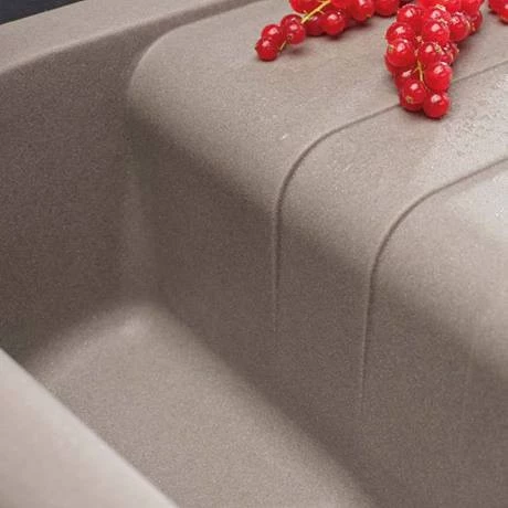 Reginox Ego 480 1.0 Bowl Granite Kitchen Sink - Black 2 Reginox Ego 480 1.0 Bowl Granite Kitchen Sink - Black - Image 2