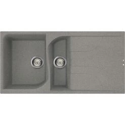 Reginox Ego 475 1.5 Bowl Granite Kitchen Sink - Titanium