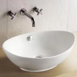 Edge High Rise Waterfall Basin Mixer with Oval Counter Top Basin 7 Edge High Rise Waterfall Basin Mixer with Oval Counter Top Basin -Kitchen Sinks Shop Edge High Rise Waterfall Basin Mixer with Oval Counter Top Basin d3 460