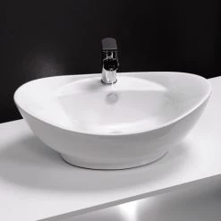 Faro Oval Counter Top Basin 1TH - 590 x 395mm