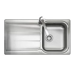 Rangemaster Glendale 1.0 Bowl Stainless Steel Kitchen Sink