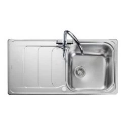 Rangemaster Houston 1.0 Bowl Stainless Steel Kitchen Sink 8 Rangemaster Houston 1.0 Bowl Stainless Steel Kitchen Sink -Kitchen Sinks Shop HS9851 D2 460